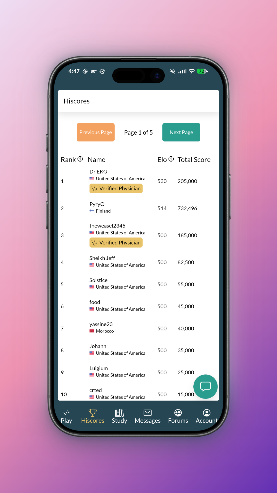 EKG Battle App Screen 2